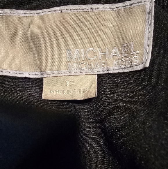 Michael Kors Black Water Resistant Jacket with Gold Accents - Picture 4 of 4